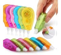 LuLiyLdJ 12 Pezzi Bianchetto a Nastro,Mini Pocket Correttore a Nastro Scolorina,Nastro correttivo per cancellare,per Bambini Studenti Ufficio Scuola Casa