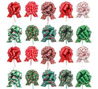 LuLiyLdJ 20 Pezzi Nastri per confezioni regalo natalizie, Fiocchi per regali, Fiocchi per confezioni regalo
