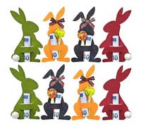 LuLiyLdJ 8 Pezzi di Regali in Denaro per Pasqua,Decorazioni per in Feltro Coniglietti Pasquali, Regali in denaro per pasqua, Coniglietti Pasquali per Re-gali Creativi Pas-qua