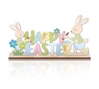 LuLiyLdJ Espositori Decorativi per Pasqua,Decorazioni Pasquali per la Casa,Coniglietti Pasquali in legno Decorativi,Coniglio Pasquale in Legno,Oggetti Pasquali Decorativi