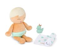 LullaBaby Bambola da bagno lavabile 36 cm ragazzo con peluche, Set da 3