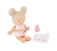 LullaBaby Bambola da bagno lavabile da 36 cm con accessori rosa, Set da 4