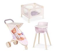 LullaBaby - Bambola e cameretta per bambini - Bambola realistica da 14 pollici - Carnagione chiara e occhi azzurri - Giocattolo per bambini da 2 anni in su