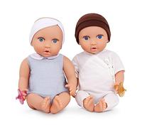 LullaBaby Set di bambole gemelle realistiche, 36 cm, corpi morbidi