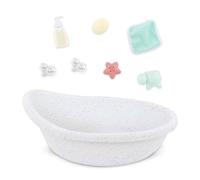 LullaBaby - Vasca da bagno per bambole - Set da bagno - Vasca giocattolo - Accessori per bambole - Gioco d'acqua reale - Bambini 2 anni +