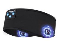 Lullaband Cuffie Bluetooth per dormire, antiscivolo, morbide, elastiche, senza fili, con altoparlanti con batteria da 10 ore, per dormire, viaggi, sport, yoga, meditazione, corsa e lavori domestici