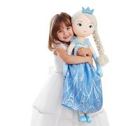 Lullaberry Bambola di pezza XL Princess Marina Crystalheart di 75 cm, adorabile bambola di pezza a grandezza naturale, regalo per ragazze, vestito blu