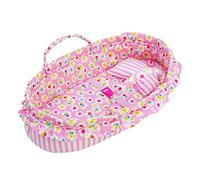 Lullaberry Cozy Dream - Culla portatile per bambole, adatta per bambole americane fino a 36 cm, cuscino morbido e fibbia di sicurezza inclusi, colore: rosa