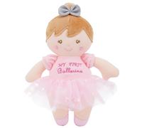 Lullaberry Freya - Bambola morbida ballerina per neonati, 23 cm, con sonaglio sensoriale, rosa