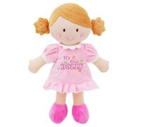 Lullaberry My First Doll Kaitlyn - Bambola in morbido peluche da 30 cm, con vestito rosa, bambola prima coccole per neonati, bambini piccoli e bambini in età prescolare