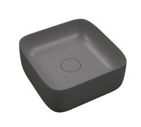 Lullaby Lavabo da Appoggio Meg Quadrato in Ceramica Cenere Opaco - CONFEZIONE: 1 pz.
