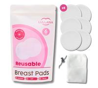 Lullana Coppette assorbilatte riutilizzabili per l'allattamento: morbide, assorbenti ed ecologiche per il massimo comfort e protezione dalle perdite, confezione da 6 con rete di lavaggio inclusa