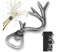 LULLEA Regali antler dei cervi, apribottiglie di birra, regali da cacciatore per donne e uomini, accessori da caccia, regali di Natale per donne e uomini, regali personalizzati per cacciatori, uomini,