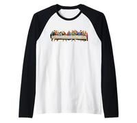 L'Ultima Cena di Leonardo da Vinci Maglia con Maniche Raglan
