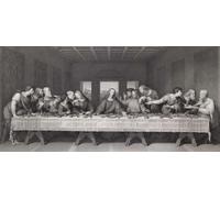 L'ultima cena Dopo un'incisione del XIX secolo di Raphael Morghen dall'affresco di Leonardo da Vinci Stampa poster di Ken Welsh (22 x 10)