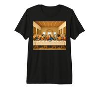 L'Ultima Cena per Gatti, Funny Cats, Cat Lovers, Cat Art Classic Maglietta Premium