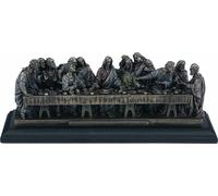 L'Ultima Cena (Statua in bronzo fuso a freddo 23,5 x 8,5 cm c / 9,25 x 3,3...