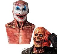 L'ultima Maschera Biochimica Scheletro per Il 2021 - Maschera di Halloween Teschio,Maschera Biochimica Scheletro 3d,Halloween Raccapricciante Maschera Teschio Umano Con Mascella Mobile (Double Mask)