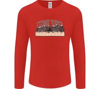 L'Ultima Parodia Della Cena Eterna T-Shirt A Maniche Lunghe Uomo Con Teschi