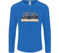 L'Ultima Parodia Della Cena Eterna T-Shirt A Maniche Lunghe Uomo Con Teschi