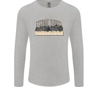 L'Ultima Parodia Della Cena Eterna T-Shirt A Maniche Lunghe Uomo Con Teschi