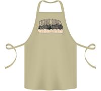 L'Ultima Parodia Della Cena Eterna Teschi Cotone Grembiule 100% Biologico