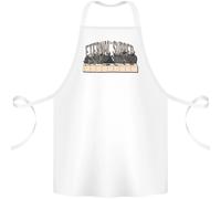 L'Ultima Parodia Della Cena Eterna Teschi Cotone Grembiule 100% Biologico