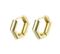 L'Ultima Versione di Orecchini a Cerchio Geometrici in Metallo Semplice per Le Donne Orecchini Eleganti Lisci in Oro Gioielli minimalistiDurability