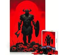 L'ultimo berserker - Guerriero vichingo su un mucchio di teschi - Puzzle per ragazzi da 1000 pezzi - Attività per la casa che stimola la memoria - Montaggio - Regalo perfetto 50x75cm