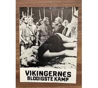 L'ultimo dei Vikinghi Cameron Mitchell Edmund Purdom 1961 Danish Movie Program