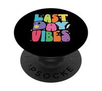 L'ultimo giorno vibra scritte retrò colorate fine della PopSockets PopGrip Adesivo
