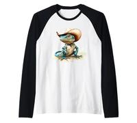 L'ultimo look da cowboy lucertola per gli amanti dei rettili Maglia con Maniche Raglan