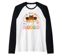 Lultimo Rodeo Groovy Bridal Party Amante dei Cavalli della Sposa Maglia con Maniche Raglan