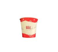 LULU' 200 BICCHIERINI DI CARTA MONOUSO DA 75ML FANTASIA NATALIZIA CON BABBO NATALE SU SLITTA - n. 4 CONFEZIONE DA 50 PZ