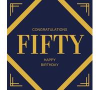 Lulu and Bell Happy 50th Birthday Guest Book (Hardcover) (Copertina rigida)
