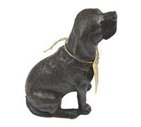 Lulu Decor, Fermaporta a forma di cane, in ghisa, scultura, statua di cane (antico 1,8 kg)