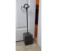 Lulu Decor, fermaporta pesante in 100% ghisa, con design Fleur de lis e possibilità di aste in diverse dimensioni big)