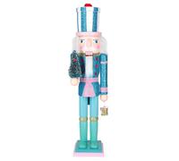 Lulu Deer Christmas Nutcracker Ornament? 15 pollice King Soldier Nutcracker Adatto per Table camino decorazione per feste di Natale (lecca -lecca ros
