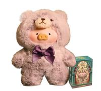 Lulu The Piggy Teddy Lulu Serie Blind Box Action Figure Mystery Box Carino Casuale Giocattolo Compleanno Natale Giocattolo da Collezione per Arredamenti Desktop 1PC