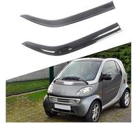 LUlude Deflettori d'Aria per Auto per Smart Fortwo 1998-2014, Finestra Laterale Deflettori Antivento Visiere Visori Parapioggia Paravento Visiera