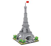 LULUFUN Mini blocco da costruzione della Torre Eiffel, Kit di blocchi per modelli di architettura famosa, Set di modelli da collezione da costruire, Regali giocattolo per bambini e adulti 3585 pezzi