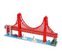 LULUFUN Set da Costruzione,Kit da Costruzione Modello Golden Gate Bridge 3880 Pezzi,Mini Blocco di Costruzione Famoso di architettura,Regali Giocattolo per Bambini e Adulti