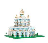 LULUFUN Set di blocchi da costruzione della cattedrale di Smolny, giocattoli di modello di architettura di fama mondiale, kit di mini blocchi per hobbisti, regalo per adulti e bambini 3737 pezzi