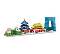 LULUFUN Set di blocchi da costruzione, kit di costruzione di skyline di Pechino, mini set di mattoni per adulti, regali giocattolo per compleanno, Natale, Capodanno, 2364 pezzi
