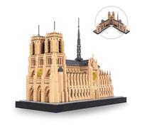 LULUFUN Set di blocchi da costruzione, modello Notre Dame de Paris, set da costruzione, puzzle 3D, per adulti, architettura, 5210 pezzi