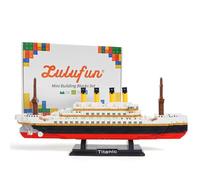 LULUFUN Set di Blocchi da Costruzione per modellini di Navi Titanic, Kit di Mini Blocchi di Navi da Crociera di FAMA Mondiale, Giocattoli educativi, Regali per Bambini e Adulti 1280 Pezzi