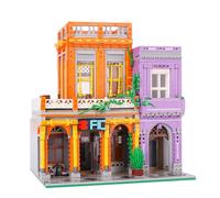 LULUFUN Set di blocchi da costruzione, set di blocchi da costruzione con vista sulla città, kit di costruzione per l'architettura, giocattoli regalo per adolescenti e adulti (Ristorante cubano)