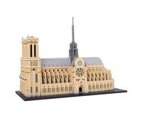 LULUFUN Set di Blocchi di Costruzione Notre Dame de Paris Set di Architettura di Fama Mondiale Mini Micro Building Blocks Giocattoli, Regalo per Adulti e Bambini