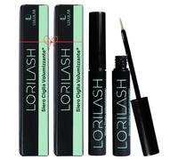 Lululab Set 2 Pezzi Siero Ciglia Allungante e Rinforzante, Siero Sopracciglia Ricrescita Rapida con Peptidi e Pantenolo, Siero Allungante Ciglia Made in Italy con Formula Naturale da 7 ml