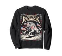L'ululato di Ragnarok Mito norreno Wolf Warrior Viking Saga Felpa